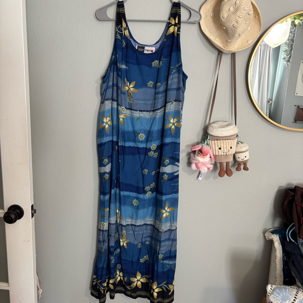 Ocean Floral Dress